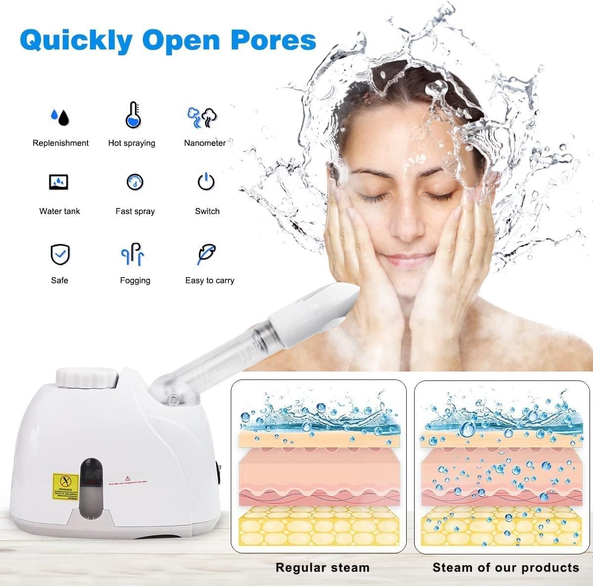 2-in-1 Facial & Hair Steamer – Spa-Quality Care at Home