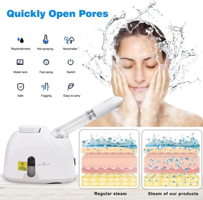 2-in-1 Facial & Hair Steamer – Spa-Quality Care at Home