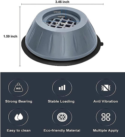 Anti-Vibration Pads for Washing Machine & Others (Set of 4)