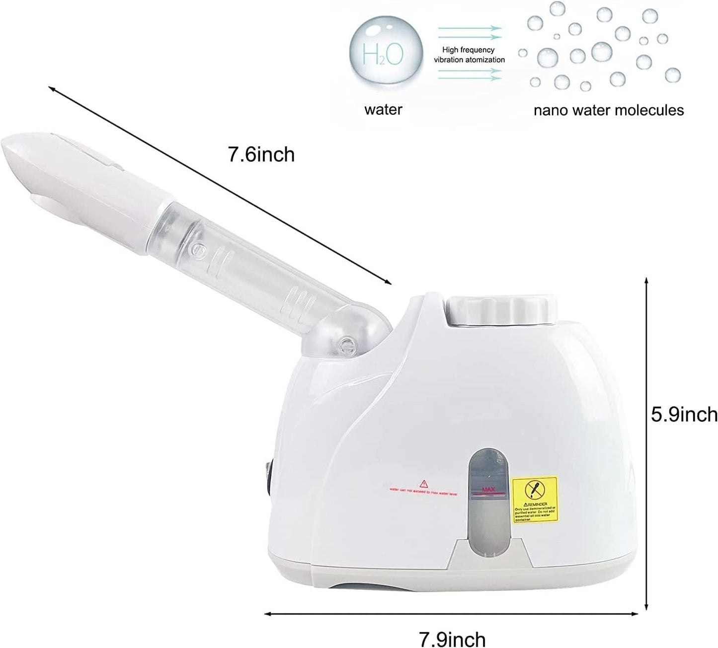 2-in-1 Facial & Hair Steamer – Spa-Quality Care at Home
