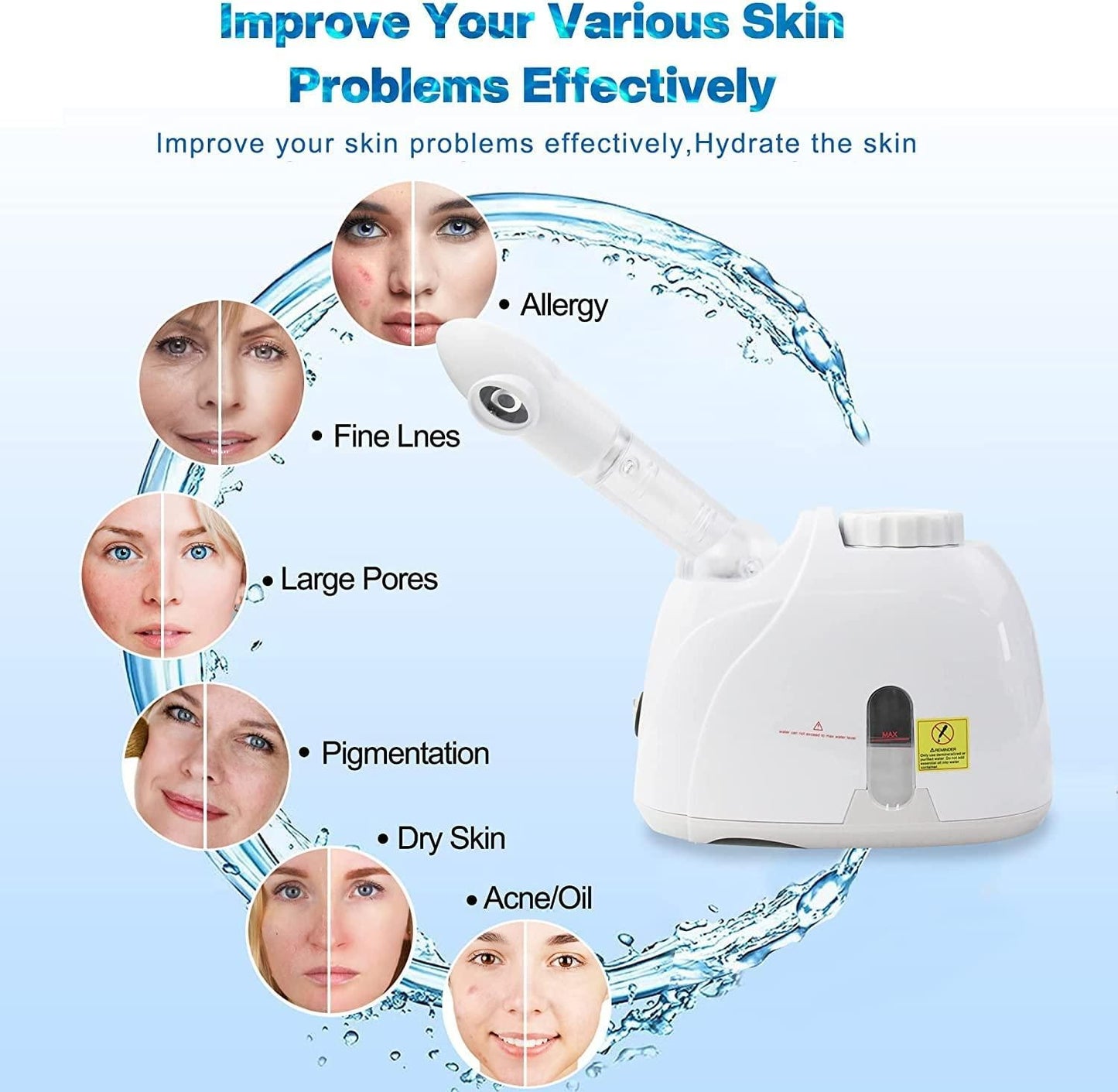 2-in-1 Facial & Hair Steamer – Spa-Quality Care at Home