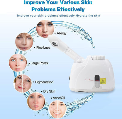 2-in-1 Facial & Hair Steamer – Spa-Quality Care at Home